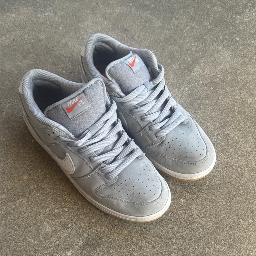 Nike SB Dunk Low Pro ISO Orange Label Wolf Gray Gum